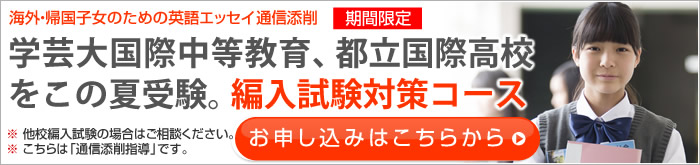 英語エッセイ 編入試験対策コース 画像